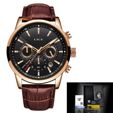 Load image into Gallery viewer, Men's Fashion Sport Quartz Clock Men's Watches Brand Luxury Leather Business