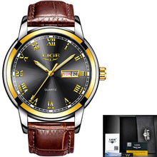 Load image into Gallery viewer, Men's Fashion Sport Quartz Clock Men's Watches Brand Luxury Leather Business