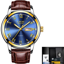 Load image into Gallery viewer, Men's Fashion Sport Quartz Clock Men's Watches Brand Luxury Leather Business