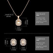 Load image into Gallery viewer, Shengke Quartz Watch Rose Gold Women Jewelry Set SK  Watches Earrings Necklace Women's Day Gift