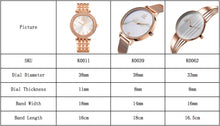 Load image into Gallery viewer, Shengke Quartz Watch Rose Gold Women Jewelry Set SK  Watches Earrings Necklace Women's Day Gift