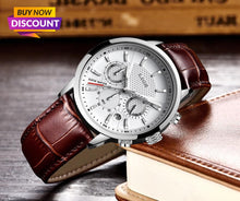Load image into Gallery viewer, Men's Fashion Sport Quartz Clock Men's Watches Brand Luxury Leather Business