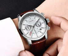 Load image into Gallery viewer, Men's Fashion Sport Quartz Clock Men's Watches Brand Luxury Leather Business