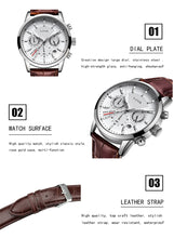 Load image into Gallery viewer, Men's Fashion Sport Quartz Clock Men's Watches Brand Luxury Leather Business