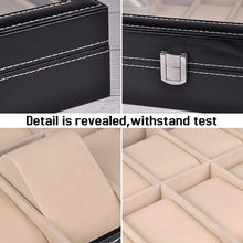 Load image into Gallery viewer, Leatherette Wrist Watch Display Box Organizer Storage Box Watch Holder