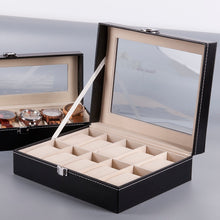 Load image into Gallery viewer, Leatherette Wrist Watch Display Box Organizer Storage Box Watch Holder