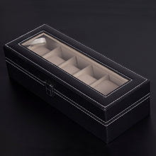 Load image into Gallery viewer, Leatherette Wrist Watch Display Box Organizer Storage Box Watch Holder