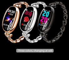 Load image into Gallery viewer, Women Girl Crystal Luxury Smart Watch Sport Bracelet  Watch For Android iOS Bracelet