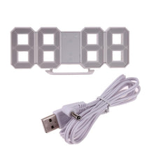 Load image into Gallery viewer, 8 Shaped USB Digital Table Clocks Wall Clock LED Time Display Creative Watches 24&12-Hour Display Alarm Snooze Home Decoration