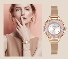 Load image into Gallery viewer, IBSO Luxury Women Set Earrings Necklace Watches 2019 New Fashion Stainless Steel Ladies Watches With Jewelry Set Gifts For Women