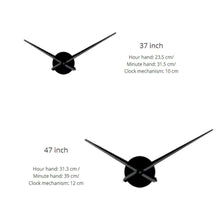 Load image into Gallery viewer, Deer Head DIY Giant Wall Clock Woodland Deer Hunter Modern Deer Antler Wall Clock Acrylic Mirror Effect Animals Home Decorations