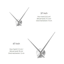 Load image into Gallery viewer, Deer Head DIY Giant Wall Clock Woodland Deer Hunter Modern Deer Antler Wall Clock Acrylic Mirror Effect Animals Home Decorations