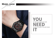 Load image into Gallery viewer, Top Brand Luxury Clocks Date Sport Military Leather Strap Men's Watches