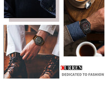 Load image into Gallery viewer, Top Brand Luxury Clocks Date Sport Military Leather Strap Men's Watches