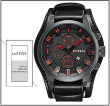 Load image into Gallery viewer, Top Brand Luxury Clocks Date Sport Military Leather Strap Men's Watches
