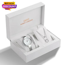 Load image into Gallery viewer, IBSO Brand Watch Rose Gold women Luxury Watch Bracelet Necklace Set Female Jewelry Set Fashion Creative Quartz Watch wife's Gift