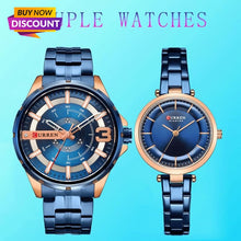 Load image into Gallery viewer, Curren Couple Watches For Lovers Stainless Steel Business Watch Women And Men Couple Watch Pair Wristwatch Relogio Feminino 2019