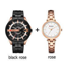 Load image into Gallery viewer, Curren Couple Watches For Lovers Stainless Steel Business Watch Women And Men Couple Watch Pair Wristwatch Relogio Feminino 2019