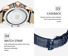 Load image into Gallery viewer, Luxury Brand Sports Skeleton Military Quartz Hollow Leather Men's Watches
