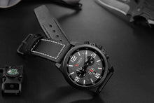 Load image into Gallery viewer, Top Brand Sport Wrist Watch Chronograph Quartz Military Genuine Leather
