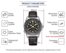 Load image into Gallery viewer, Casio watch flight watch men top brand luxury set quartz men watch 50m Waterproof Sport military Watchs Luminous men clock reloj