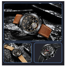 Load image into Gallery viewer, Mechanical Watch Men Automatic Hombre Luxury Brand Luminous Sport Leather
