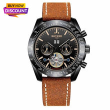 Load image into Gallery viewer, Mechanical Watch Men Automatic Hombre Luxury Brand Luminous Sport Leather