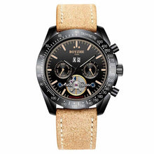 Load image into Gallery viewer, Mechanical Watch Men Automatic Hombre Luxury Brand Luminous Sport Leather