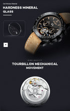 Load image into Gallery viewer, Mechanical Watch Men Automatic Hombre Luxury Brand Luminous Sport Leather