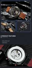Load image into Gallery viewer, Mechanical Watch Men Automatic Hombre Luxury Brand Luminous Sport Leather