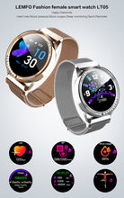 Load image into Gallery viewer, LT05 Smart Watch Women 1.03 Inch Screen Alloy Case Lady Smartwatch