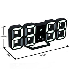 Load image into Gallery viewer, LED Digital Wall Clock with 3 levels Brightness Alarm Clock Wall Hanging Clock