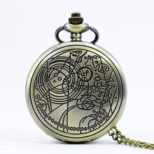 Load image into Gallery viewer, Retro Smooth Men Black Pocket Watch Silver Polish Quartz Fob Pocket Watches Pendant with Chain