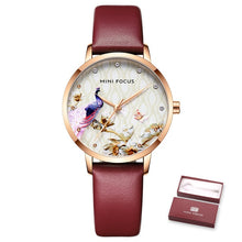 Load image into Gallery viewer, Elegant Women Quartz Watch Lady Leather Fashion Wristwatch Casual