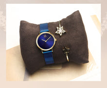 Load image into Gallery viewer, Shengke Rose Gold Bracelet Watches Women Set 2019 New Ladies Fashion Quartz Watch with Crystal Star Xmas Gift Set For Women