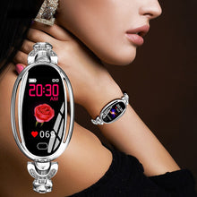 Load image into Gallery viewer, Women Girl Crystal Luxury Smart Watch Sport Bracelet  Watch For Android iOS Bracelet