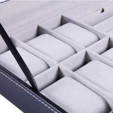 Load image into Gallery viewer, PU Leather Watch Holder Organizer With Lock for Quartz Watches Jewelry Boxes
