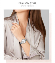 Load image into Gallery viewer, IBSO Brand Quartz Wristwatches Necklace Earring Combination Set Women Watch  Wristwatches Metal Strap Ladies Watches for Gift