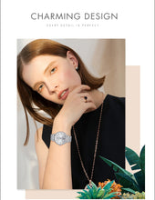 Load image into Gallery viewer, IBSO Brand Quartz Wristwatches Necklace Earring Combination Set Women Watch  Wristwatches Metal Strap Ladies Watches for Gift