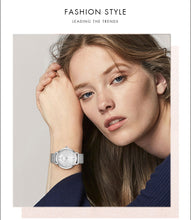 Load image into Gallery viewer, IBSO Brand Quartz Wristwatches Necklace Earring Combination Set Women Watch  Wristwatches Metal Strap Ladies Watches for Gift