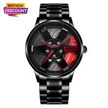 Load image into Gallery viewer, Car Rim Hub Watch Custom Design Wrist Watch