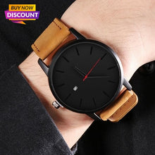 Load image into Gallery viewer, Fashion Casual Sports  Leather Quartz Men's Watch