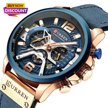 Load image into Gallery viewer, 2020 Top Brand Luxury Sports  Fashionable Leather Watches with Calendar Men's C Wrist Watch