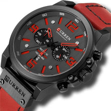 Load image into Gallery viewer, Top Brand Sport Wrist Watch Chronograph Quartz Military Genuine Leather