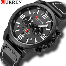 Load image into Gallery viewer, Top Brand Sport Wrist Watch Chronograph Quartz Military Genuine Leather