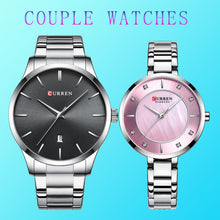 Load image into Gallery viewer, Couple Watch Set 2020 Curren Watches For Man And Woman Minimalist Golden Watches For Lovers Business Wristwatch Relogio Feminino