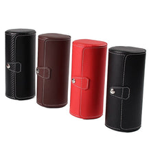 Load image into Gallery viewer, Luxury Watch Display Gift Box Case Roll 3 Slot Wristwatch PU Leather