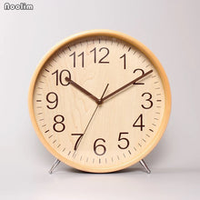 Load image into Gallery viewer, Table Clock Desktop Living Room Simple Solid Wood Clock Modern Large Pendulum Clock Creative Minimalist Ornaments