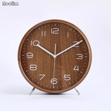 Load image into Gallery viewer, Table Clock Desktop Living Room Simple Solid Wood Clock Modern Large Pendulum Clock Creative Minimalist Ornaments