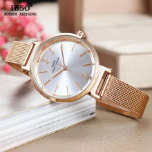 Load image into Gallery viewer, IBSO Luxury Women Set Earrings Necklace Watches 2019 New Fashion Stainless Steel Ladies Watches With Jewelry Set Gifts For Women